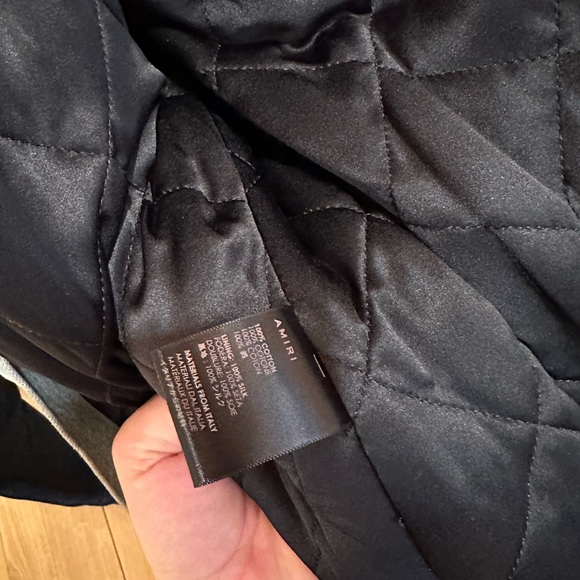 AMIRI Oversized Denim Jacket w/Contrast Sleeves - Picture 3 of 6